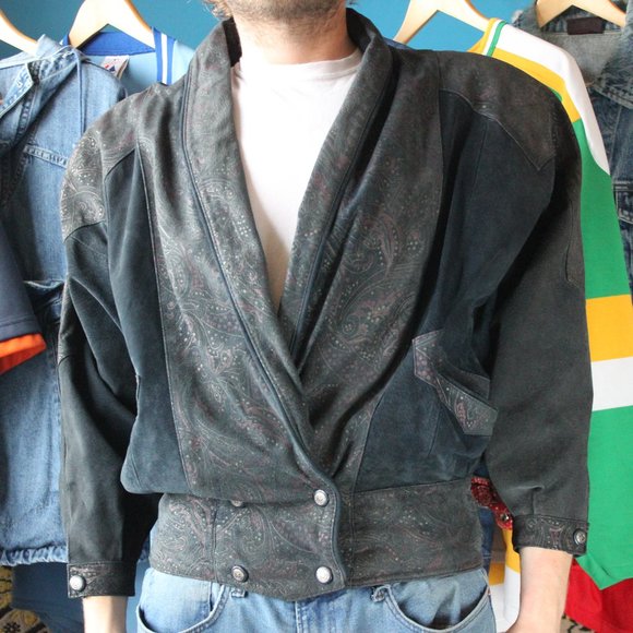 Vintage Jackets & Blazers - Vintage Women’s Paris Sports Club Leather JAcket